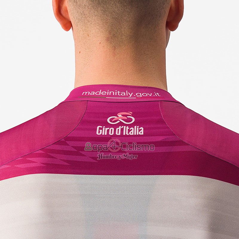 Giro d'Italia Ropa Ciclismo Culotte Corto 2023 Hombre Mangas Cortas Violeta